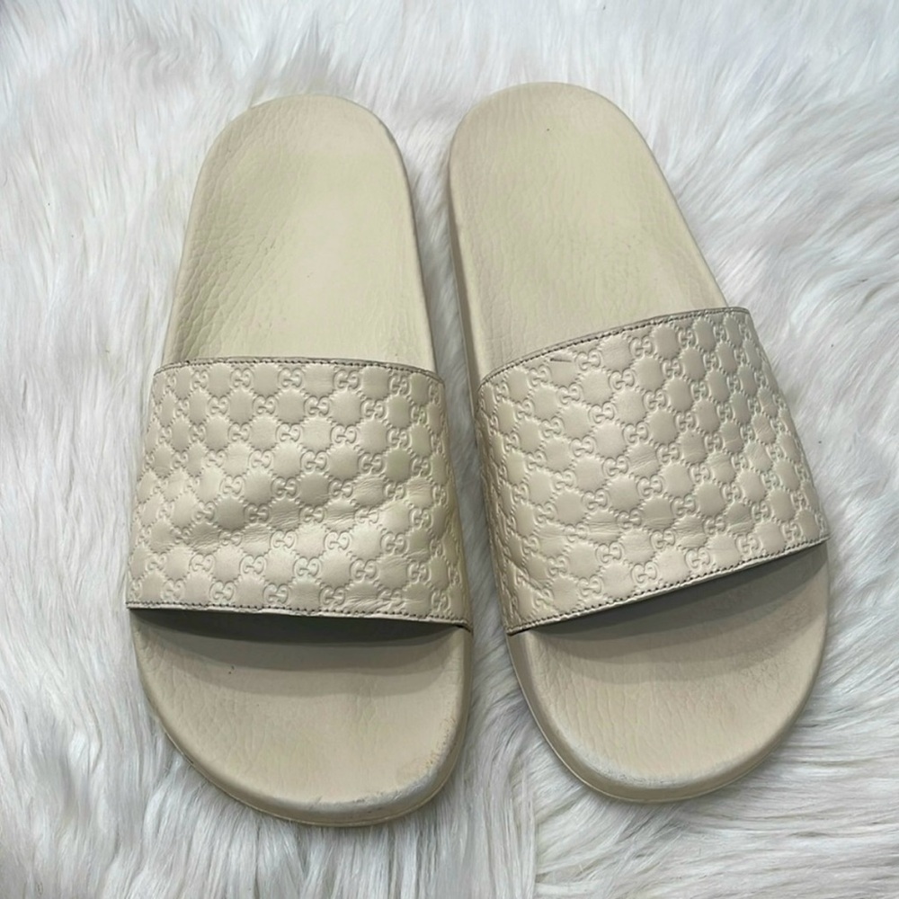 Gucci Micro Guccissima Slides US 9